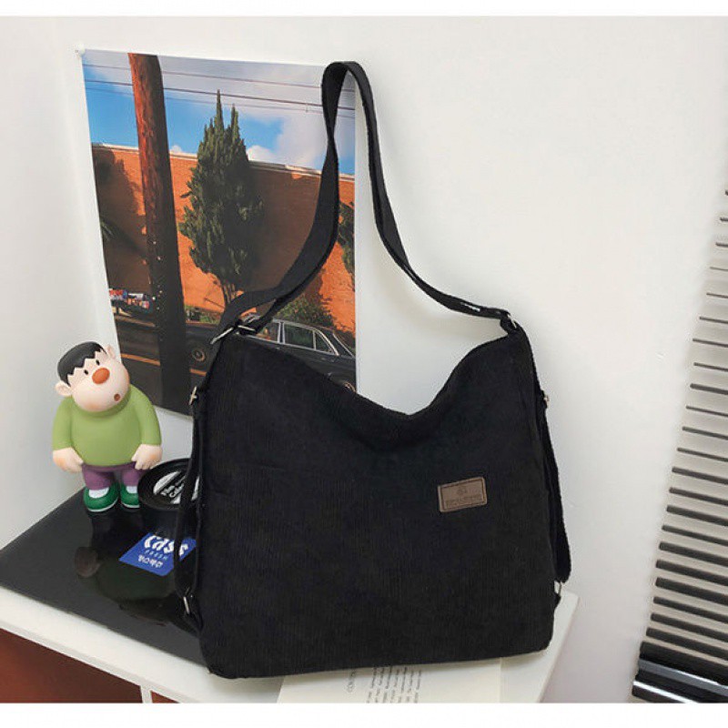 A4トートバッグ コーデュロイ肩掛け 日常バッグ