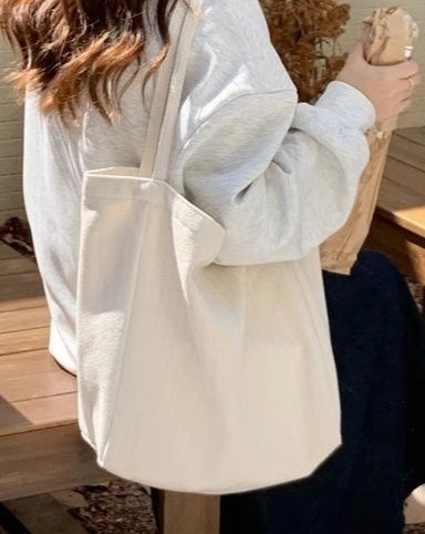 A4トートバッグ 日常を彩る シンプル帆布トート