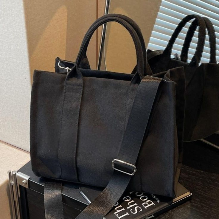 A4トートバッグ シンプル縦ラインA4トートバッグ