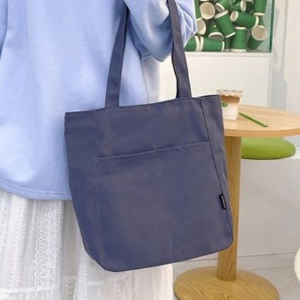 A4トートバック シンプル大容量キャンバストートバッグ