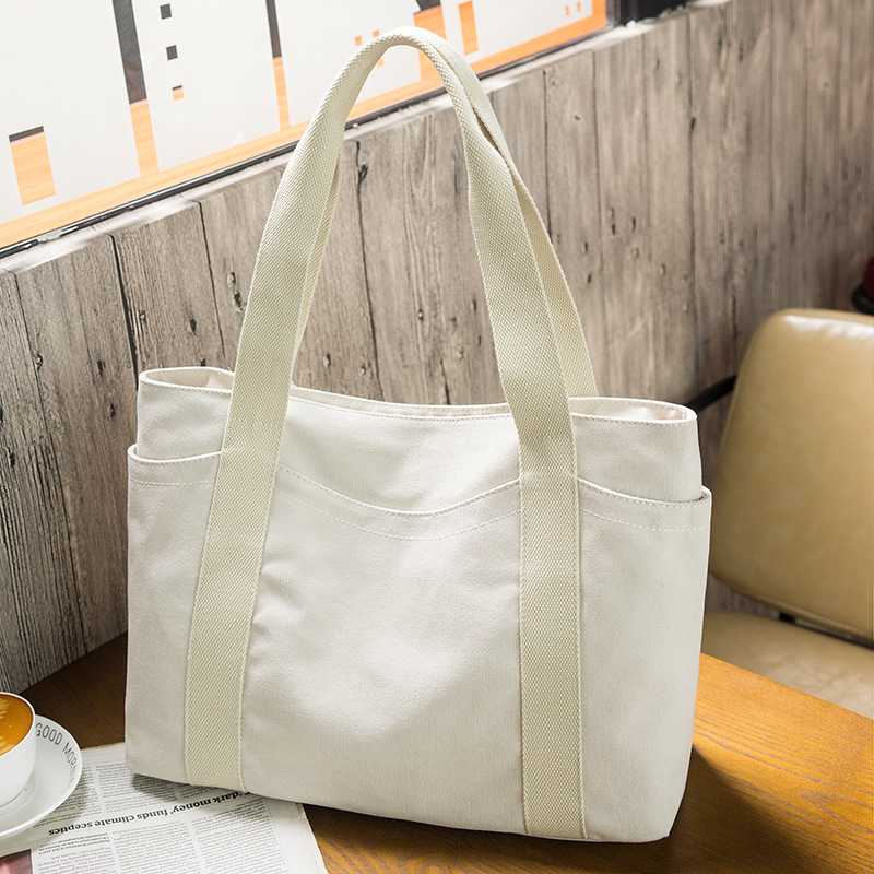 A4トートバッグ シンプル美人 帆布トートバッグ