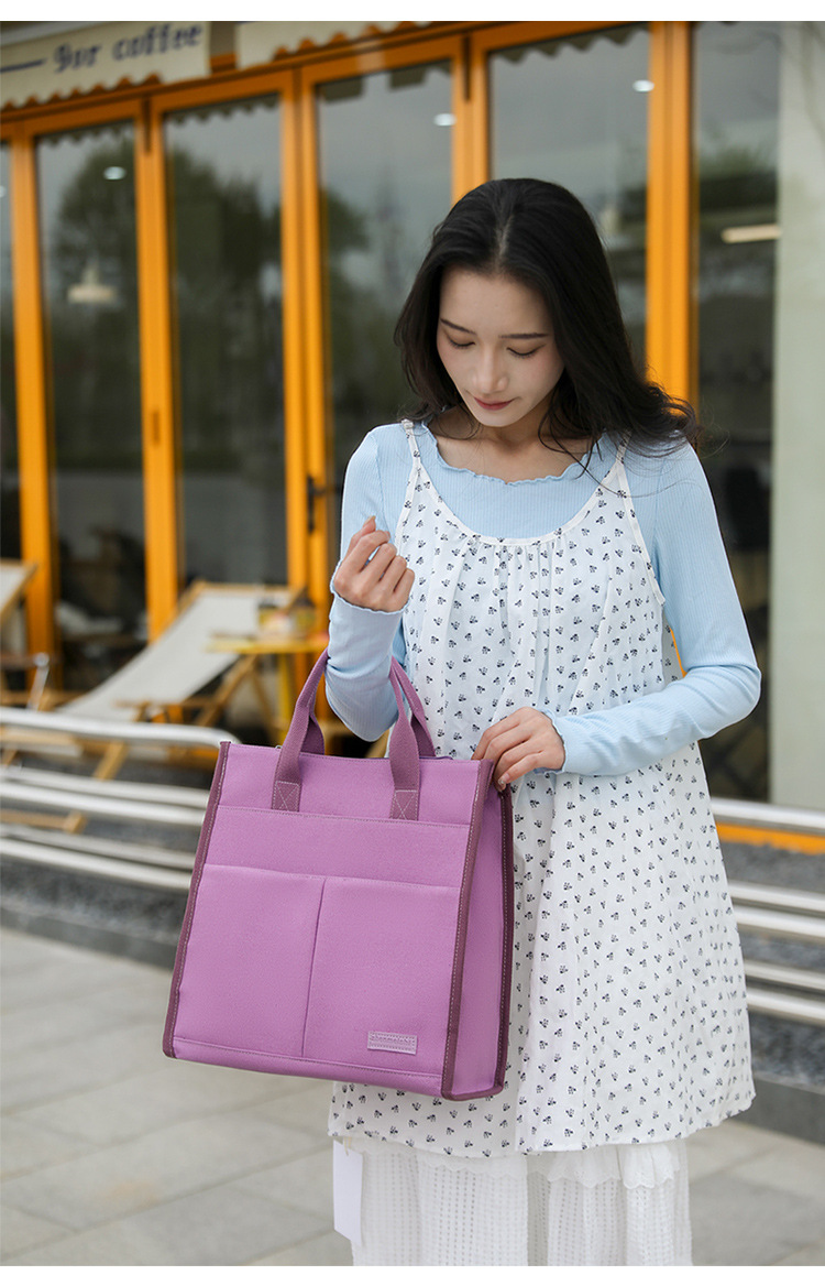 A4トートバッグ シンプル収納 多機能キャンバストート