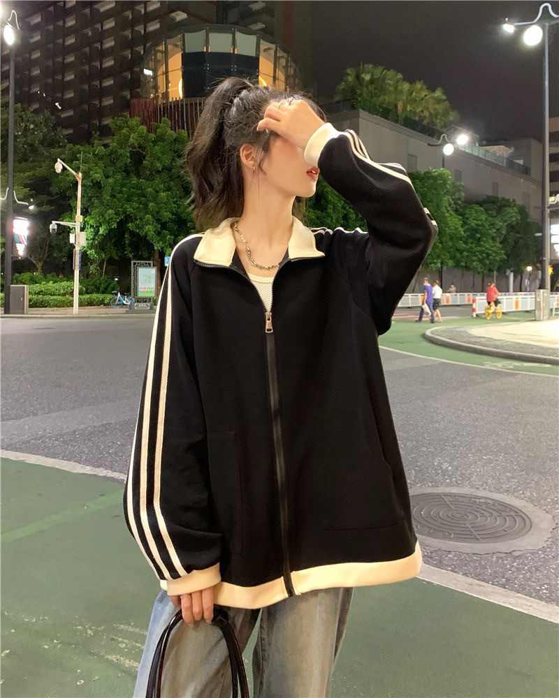 ジャージ レディース ゆったりシルエット スポーツブルゾン