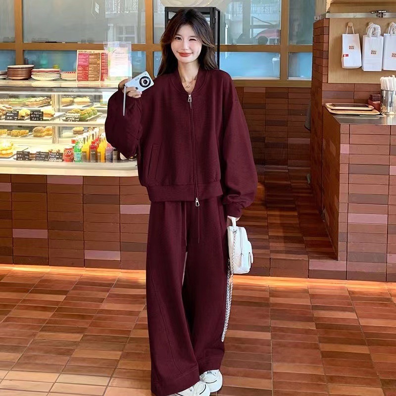 ジャージ レディース ゆったりシルエットセットアップルームウェア