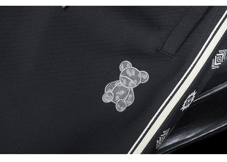 ジャージ レディース くま刺繍入り スポーティセットアップ
