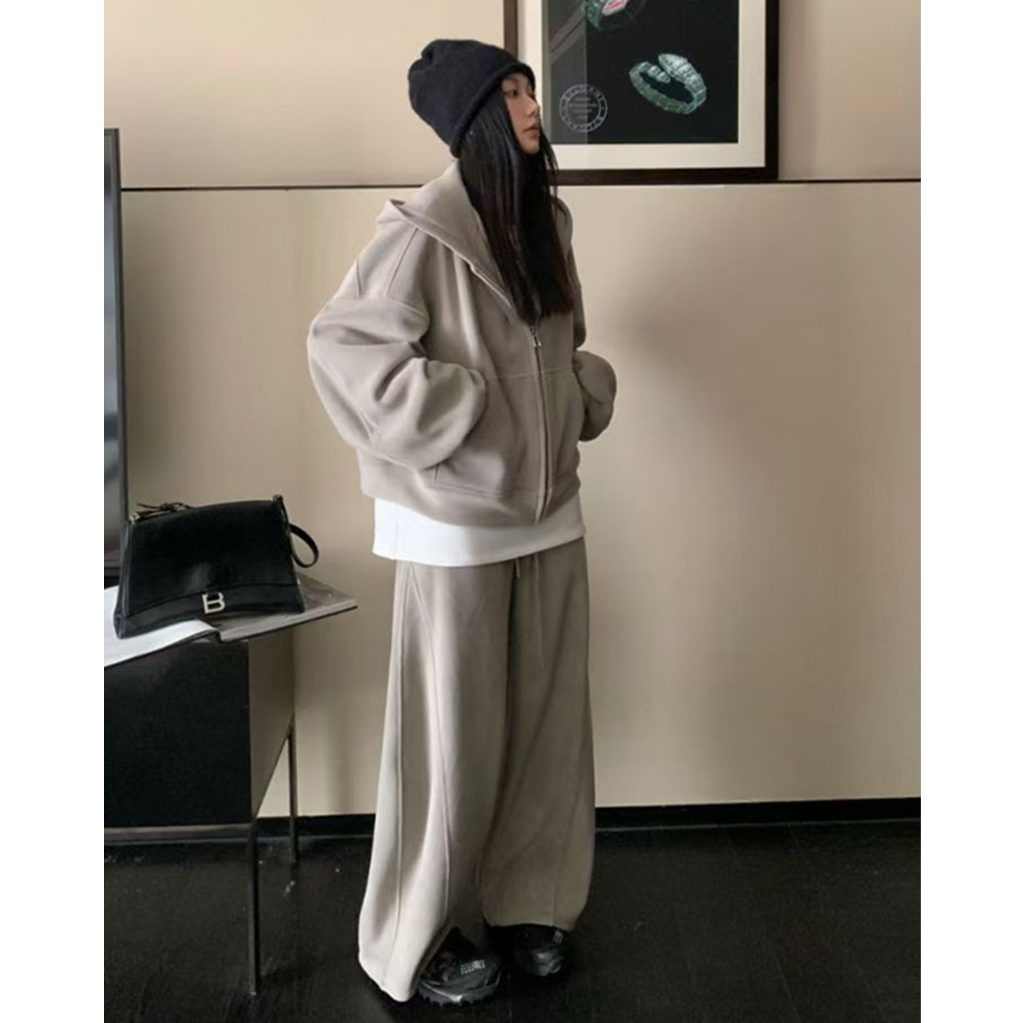 ジャージ レディース ゆったりシルエット 上下セット ジャージ