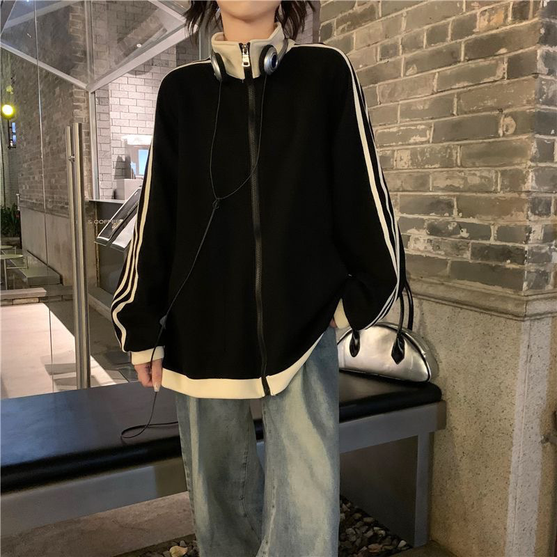 ジャージ レディース ゆったりシルエット スポーツブルゾン