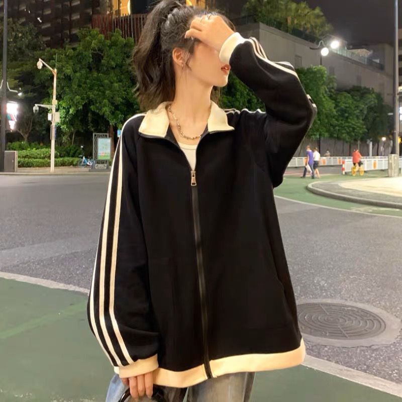ジャージ レディース ゆったりシルエット スポーツブルゾン