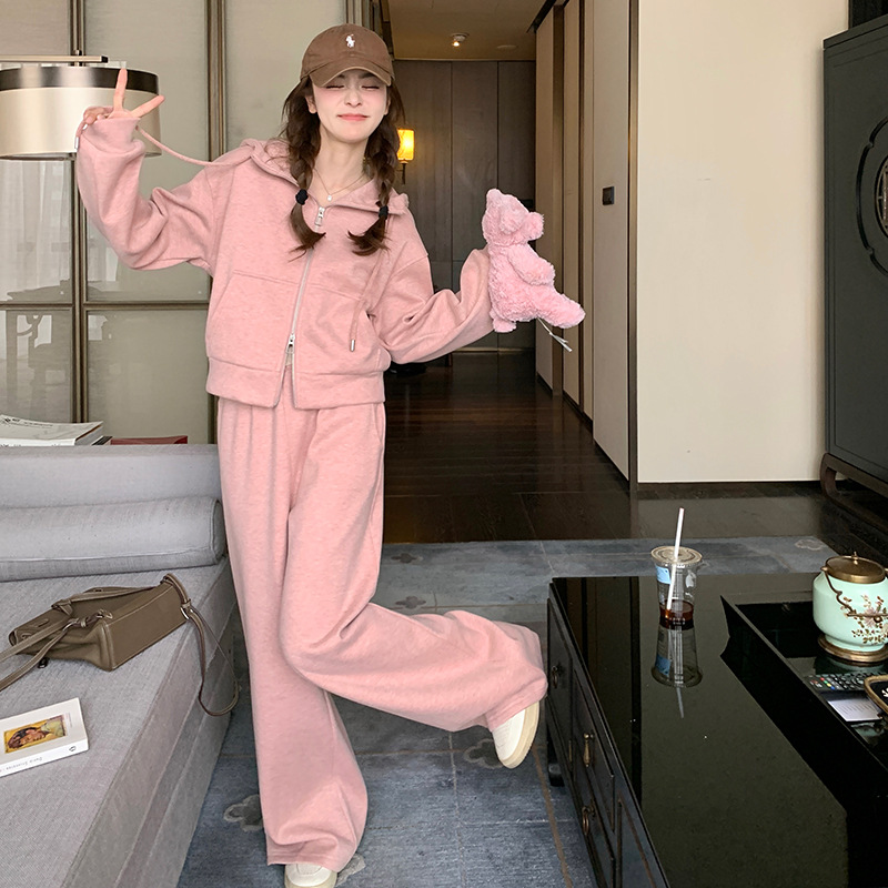 ジャージ レディース ふんわり優しいセットアップジャージ