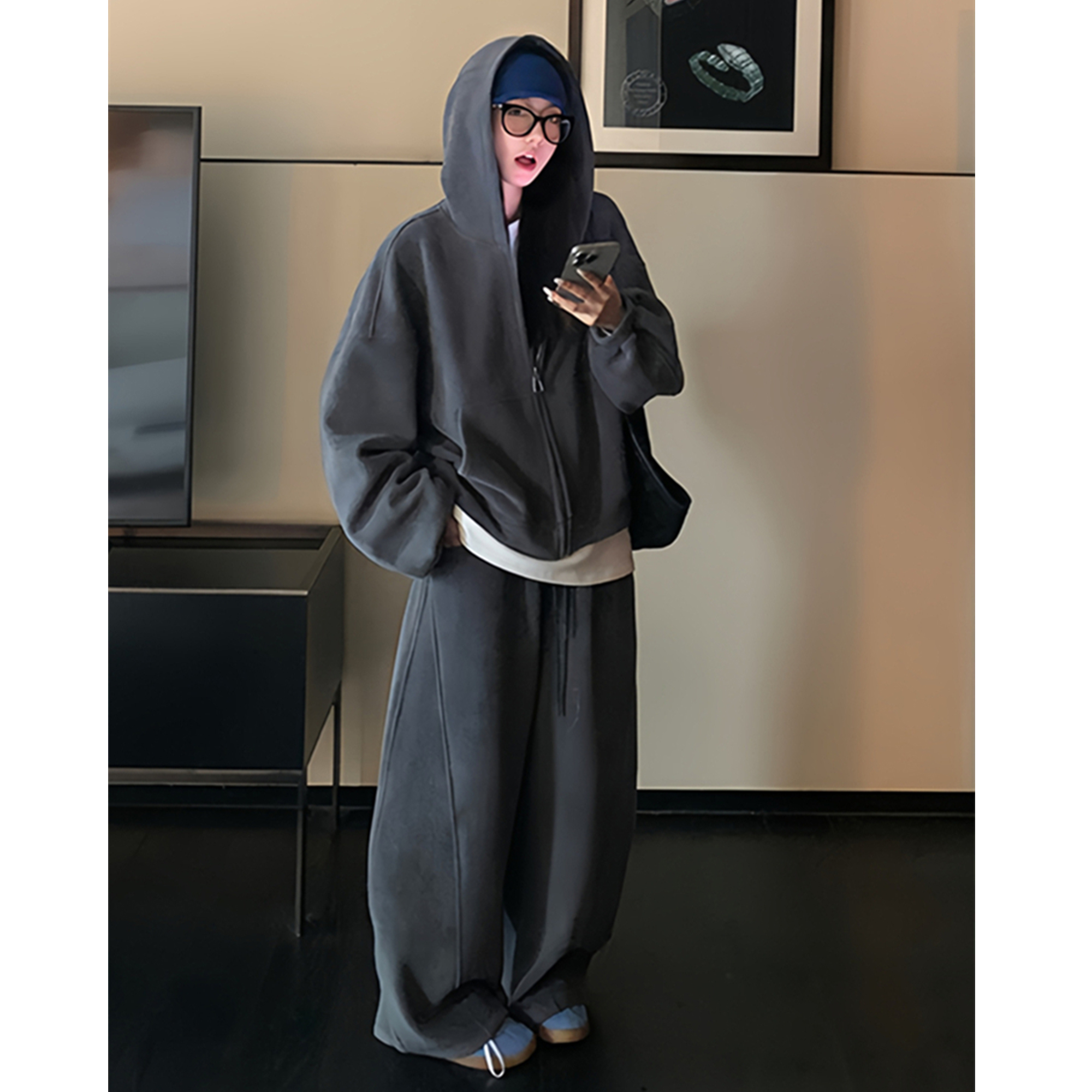 ジャージ レディース ゆったりシルエット 上下セット ジャージ