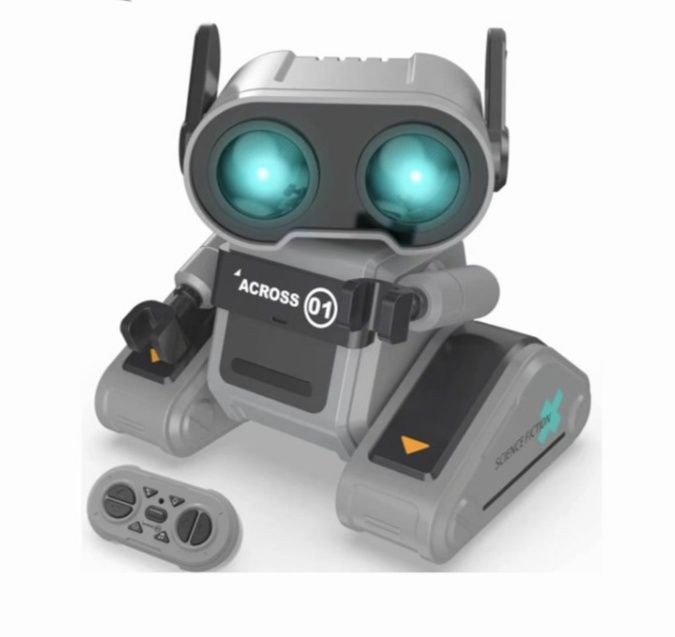 aiロボット 双眼発光式キャタピラ駆動型知育人工知能ロボット