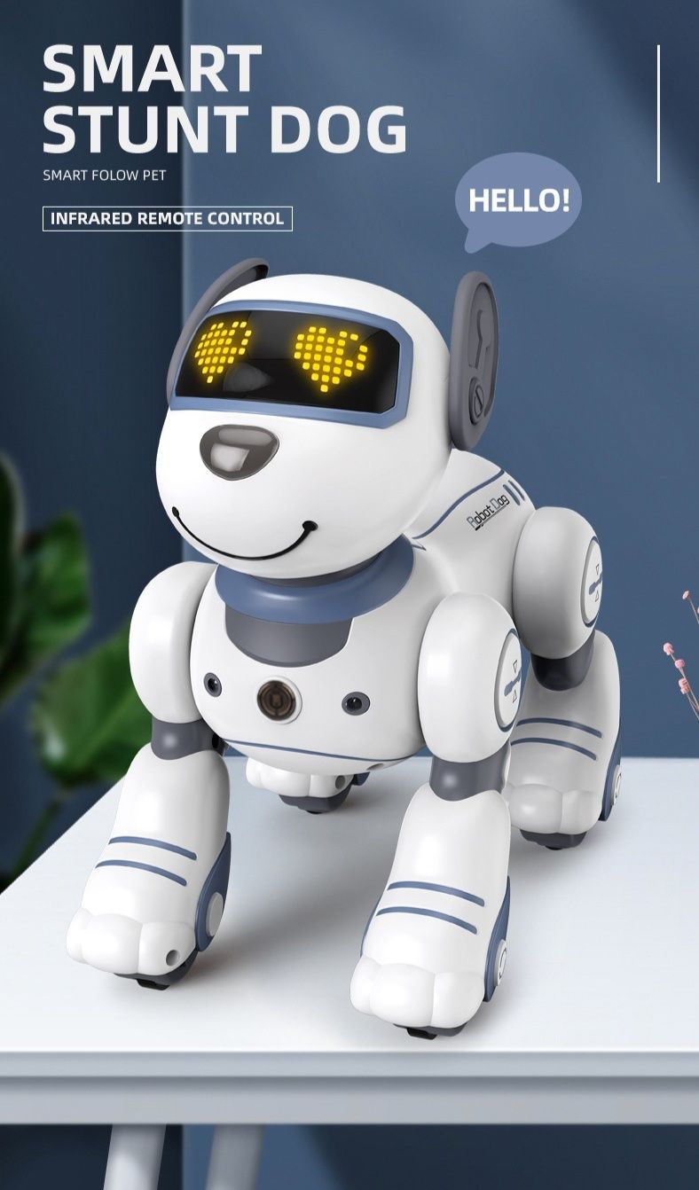  赤外線操作対応スタント犬型知能ロボット