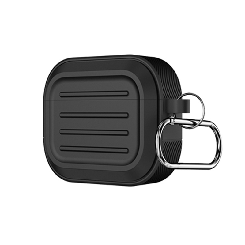 Airpodsケース AirPods Pro 第二世代 スーツケース風デザイン保護ケースカラビナ付き