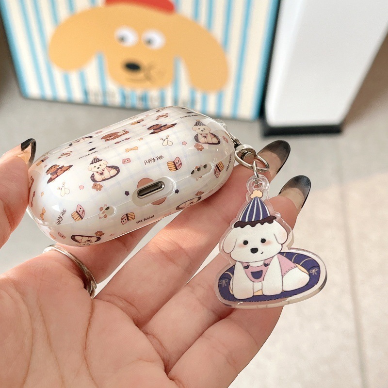 Airpodsケース 愛らしい子犬柄 エアポッズケース