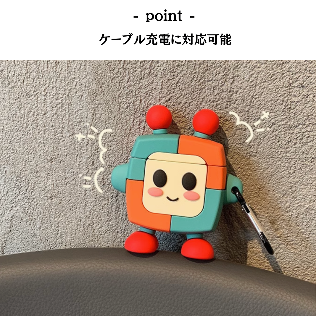 ロボット カラフル AirPods/AirPodsproケース