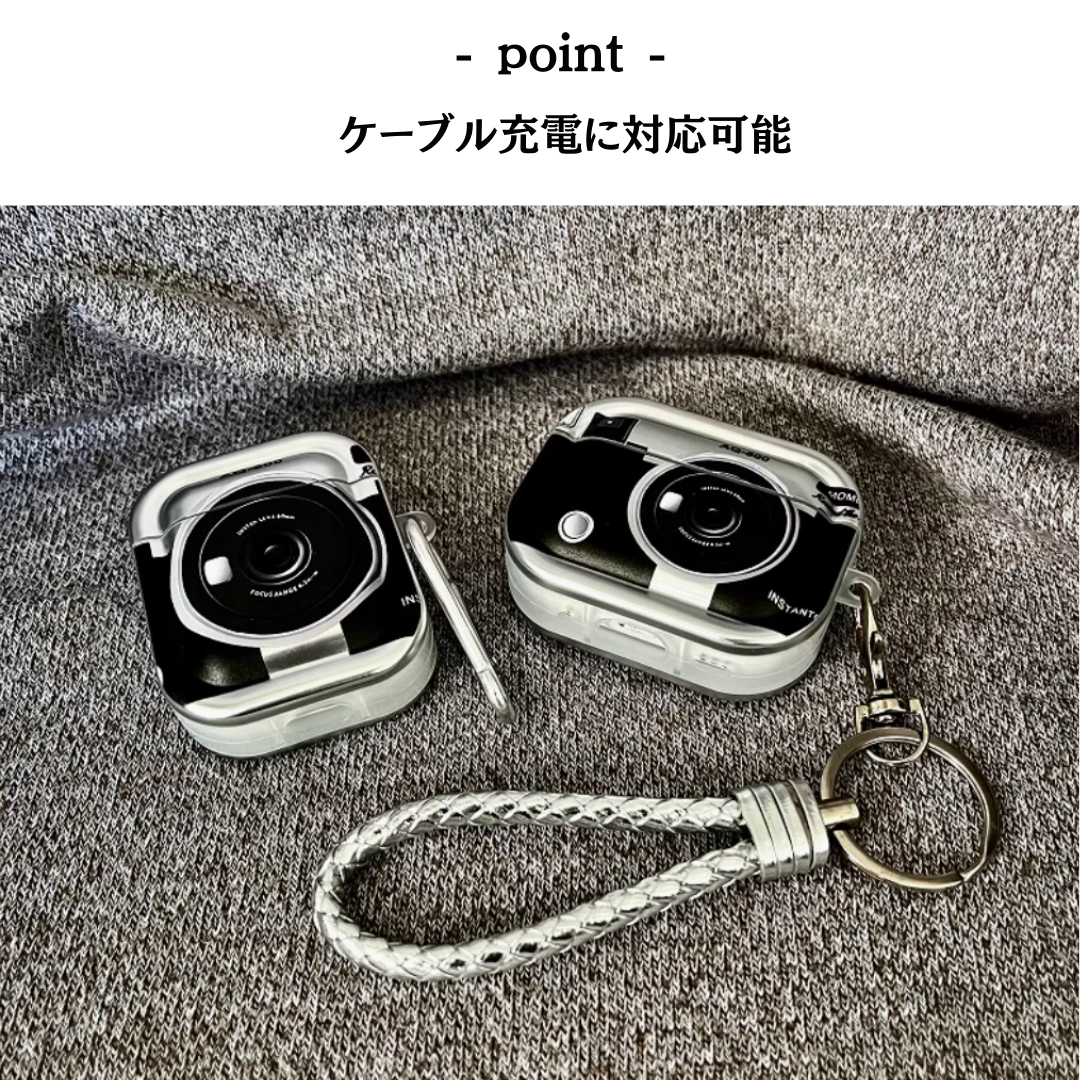 レトロカメラ風 AirPods/AirPodsproケース