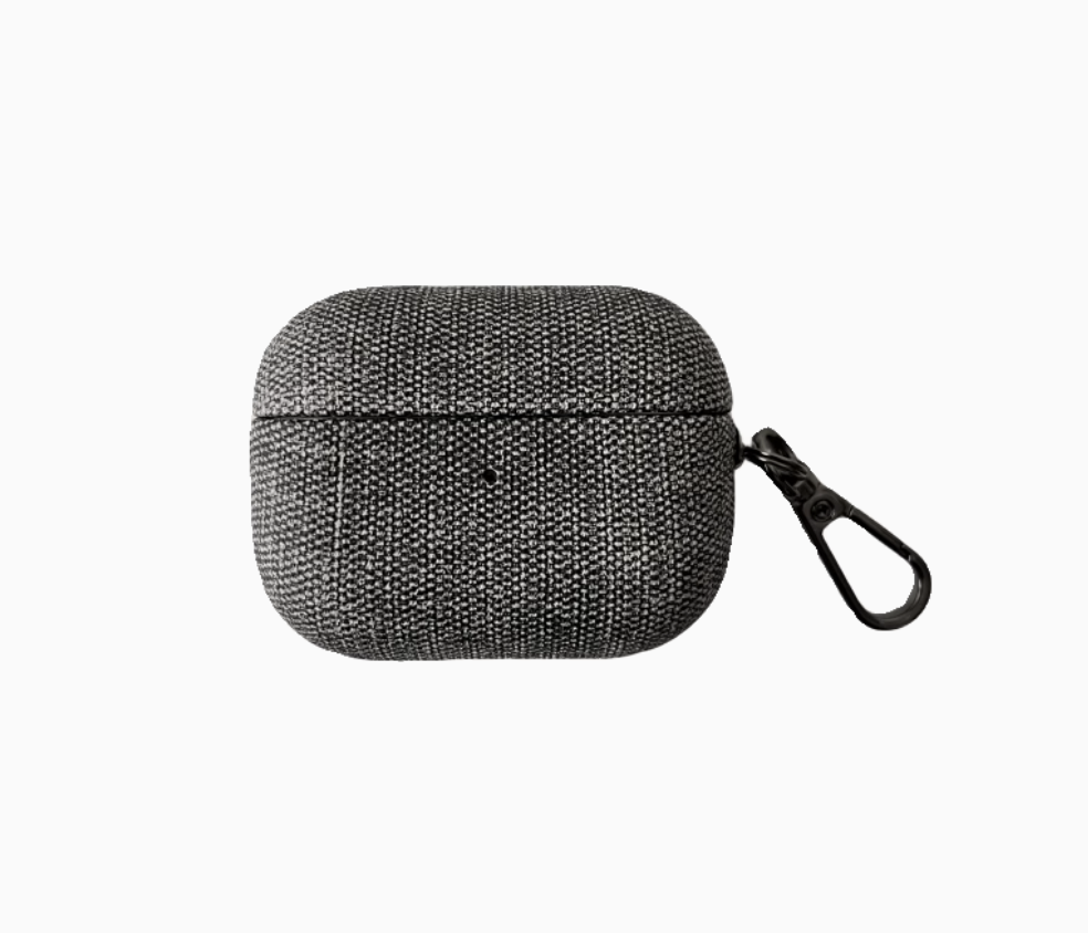 デニム風 カラビナ付き AirPods/AirPodsproケース