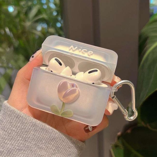 AirPodsproケース チューリップデザイン AirPods