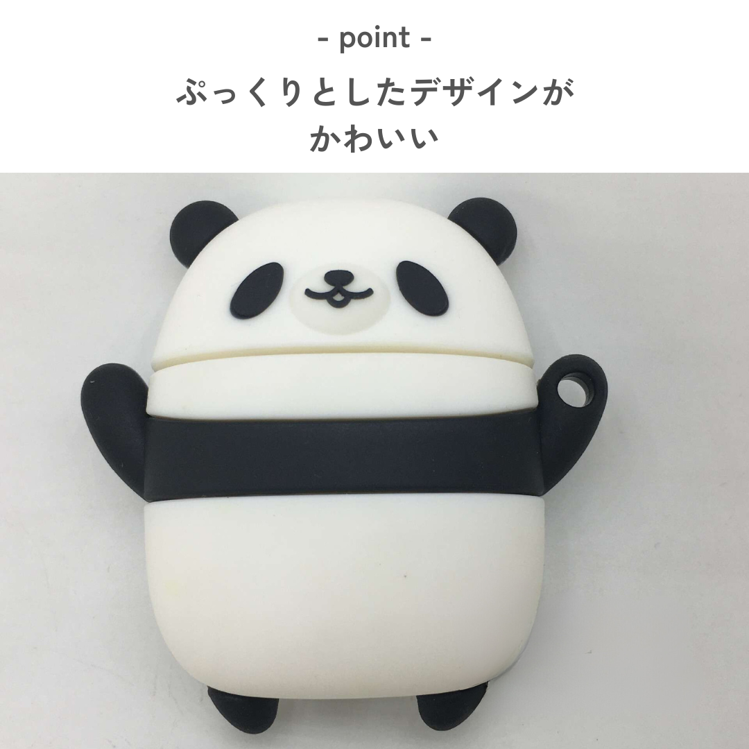かわいい パンダ シリコン AirPodsケース