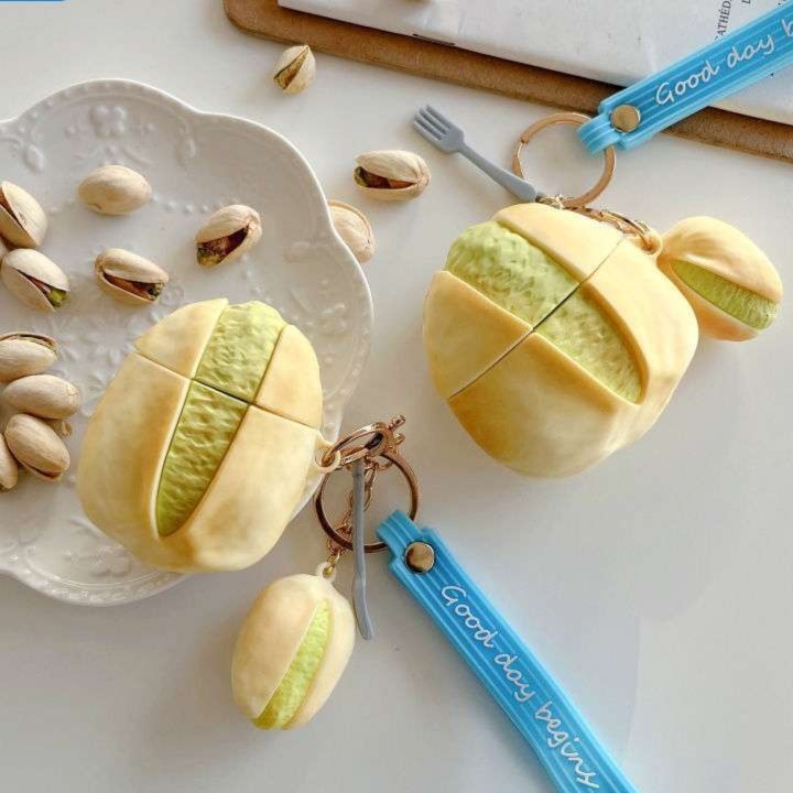 【廃盤】AirPodsproケース メロンパン型キーホルダー AirPods