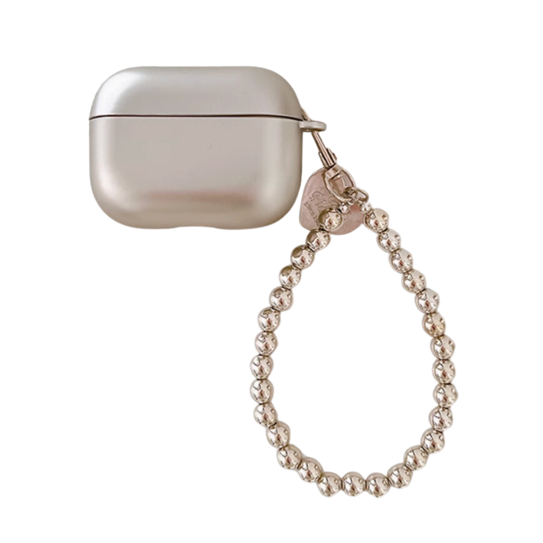 人気 シンプル メタリック キラキラチャーム AirPods/AirPodsproケース