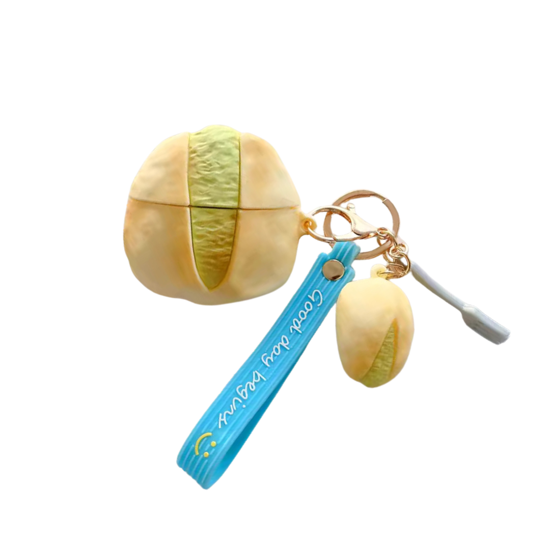 かわいい おしゃれ 人気 ピスタチオモチーフ AirPods/AirPodsproケース