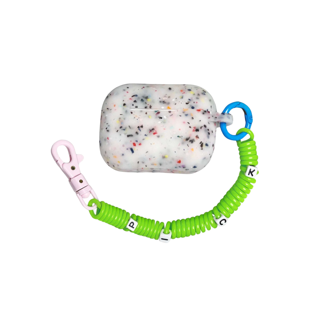 カラフル シリコン 伸縮ストラップ付き AirPods/AirPodsproケース