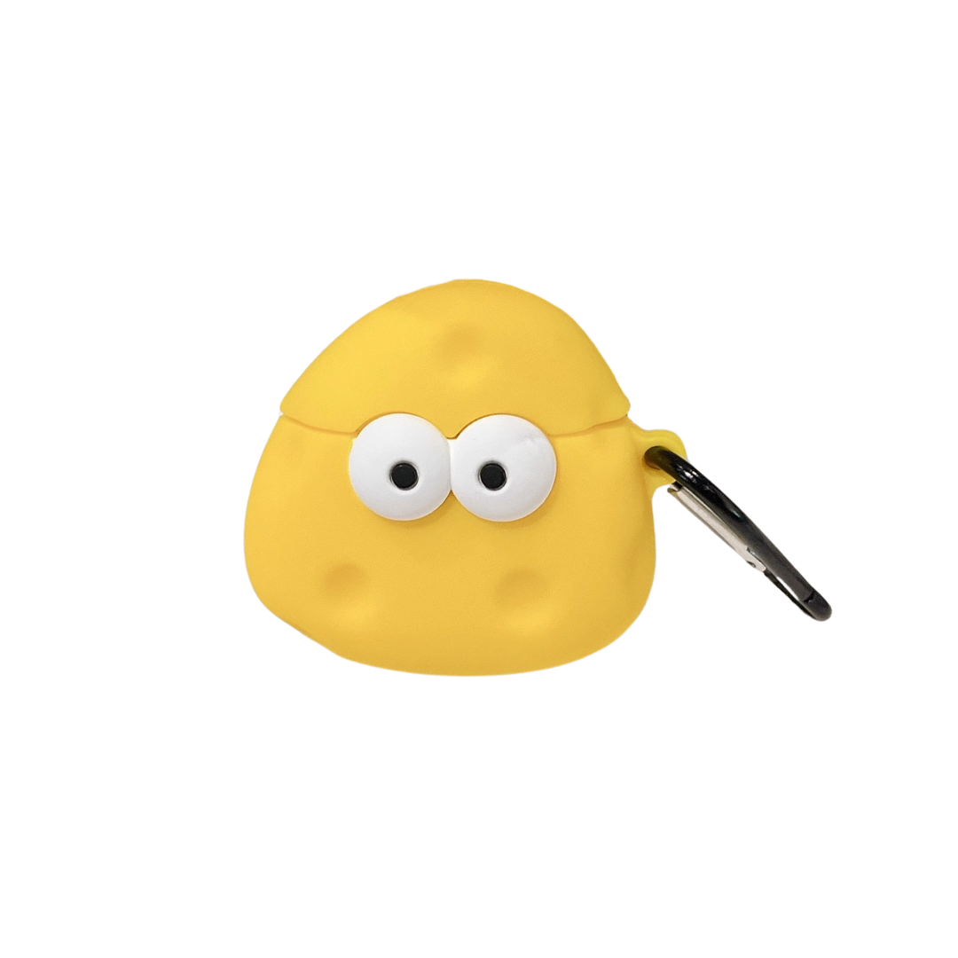 人気 かわいい チーズ キャラクター シリコン AirPods/AirPodsproケース