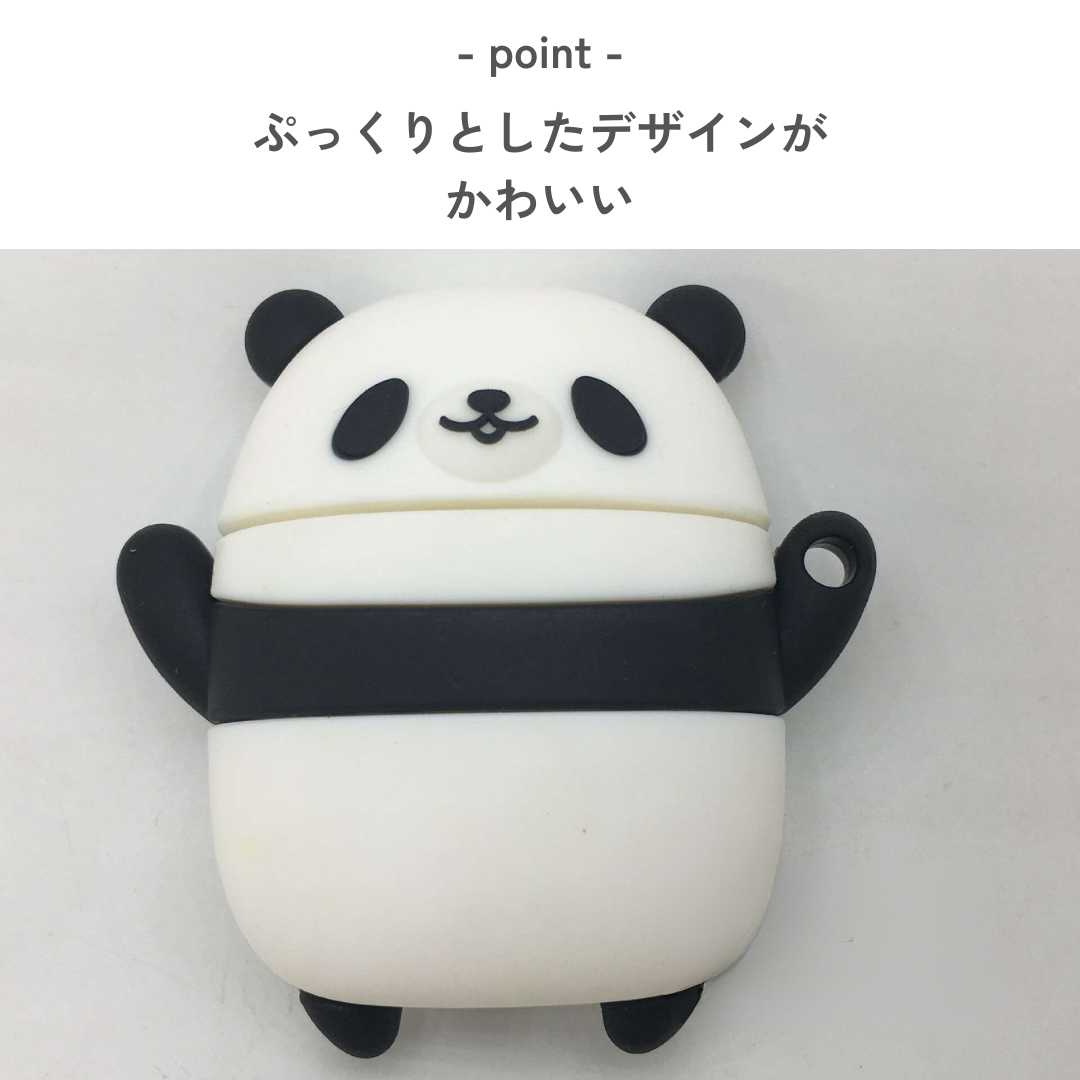 かわいい パンダ シリコン AirPodsケース