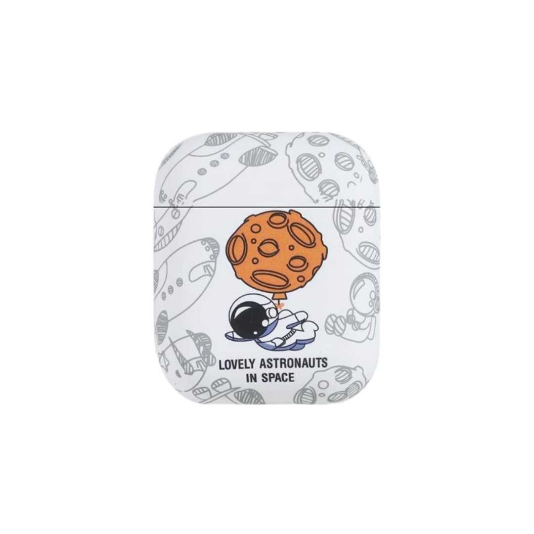 かわいい キャラクター 宇宙飛行士とお月様 AirPods/AirPodsproケース