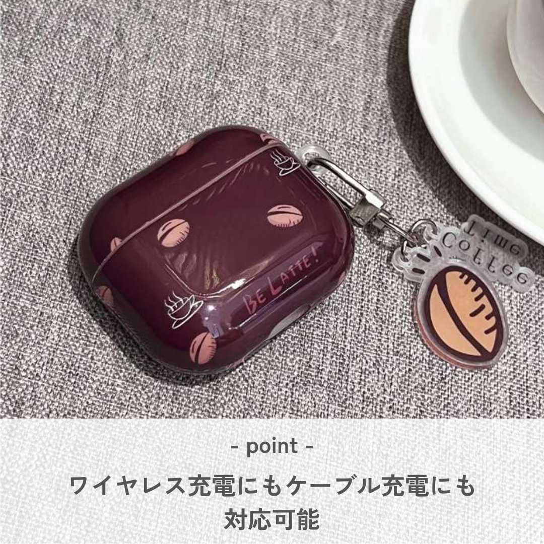 コーヒー豆柄 AirPods/AirPodsproケース