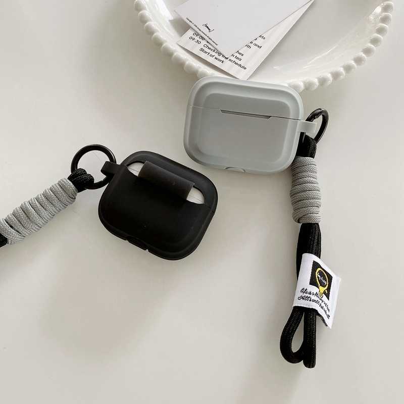 Airpodsケース 編み紐付き保護ポーチ AirPods ケース