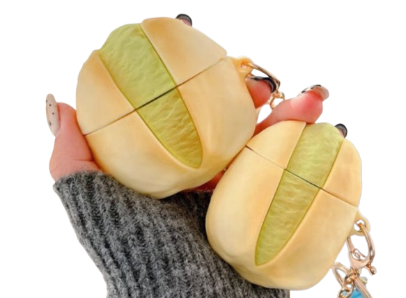 かわいい おしゃれ 人気 ピスタチオモチーフ AirPods/AirPodsproケース