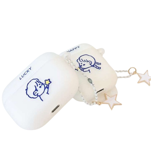 かわいい イラスト シンプル AirPods/AirPodsproケース