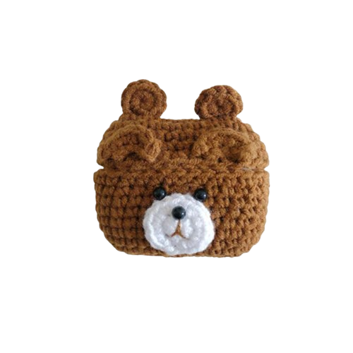 クマ あみぐるみ風 かわいい AirPods/AirPodsproケース