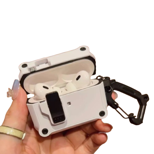アウトドア カラビナ付 AirPods/AirPodsproケース