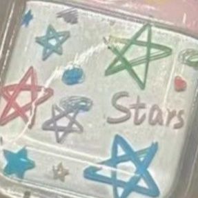 Airpodsケース Airpods星柄透明キラキラチャーム付きケース