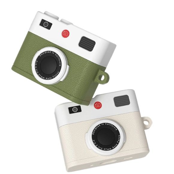 AirpodsケースAirpodsProレトロカメラ型立体デザイン保護ケース