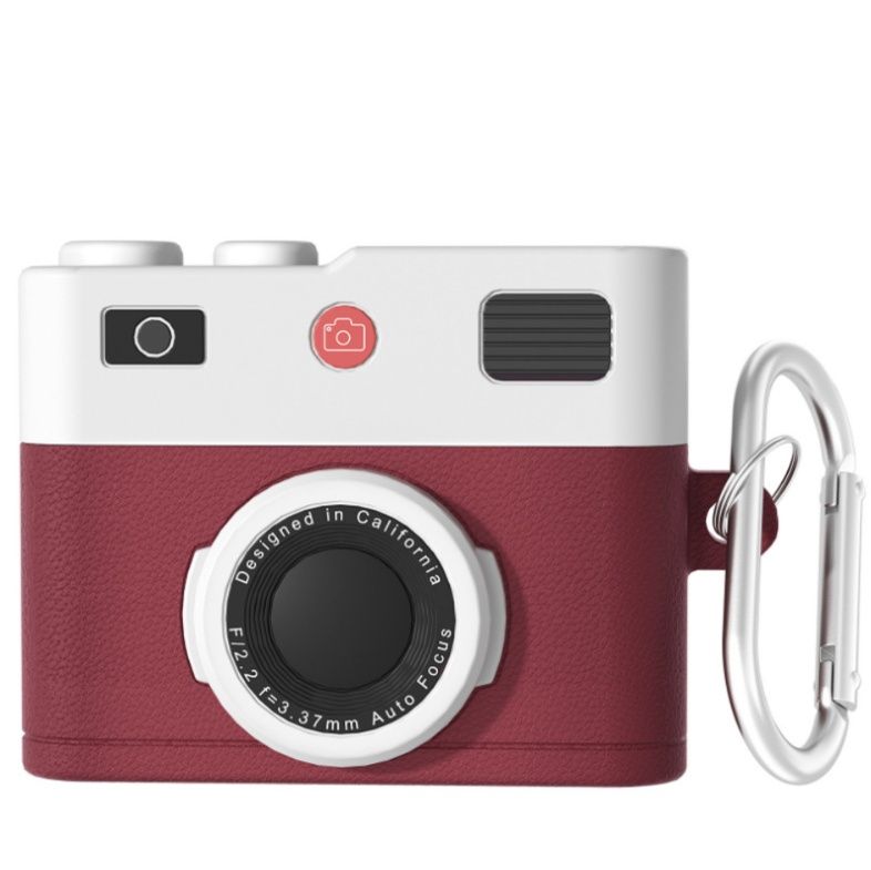 AirpodsケースAirpodsProレトロカメラ型立体デザイン保護ケース