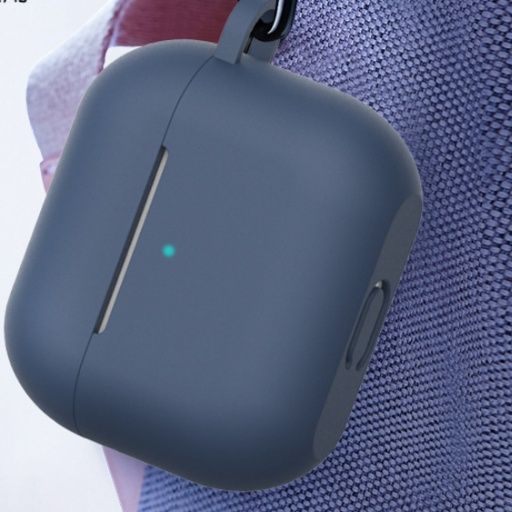 Airpodsケース シリコン製保護ケースカラビナ付き