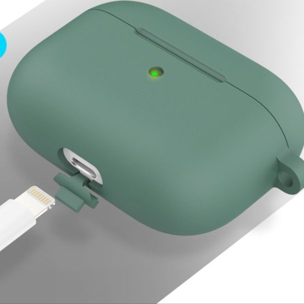 AirPods Proケース カラビナ付きシリコン保護ケース