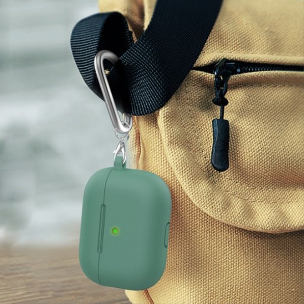 AirPods Proケース カラビナ付きシリコン保護ケース