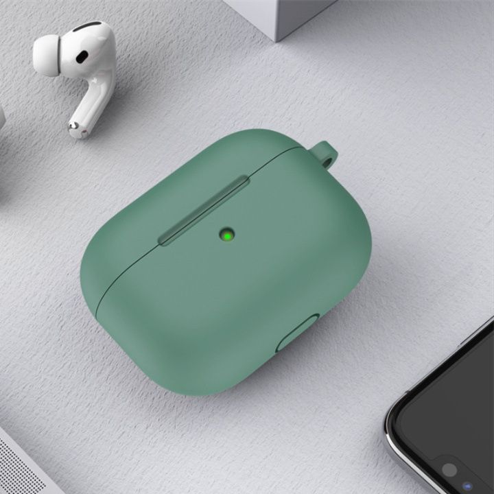 AirPods Proケース カラビナ付きシリコン保護ケース