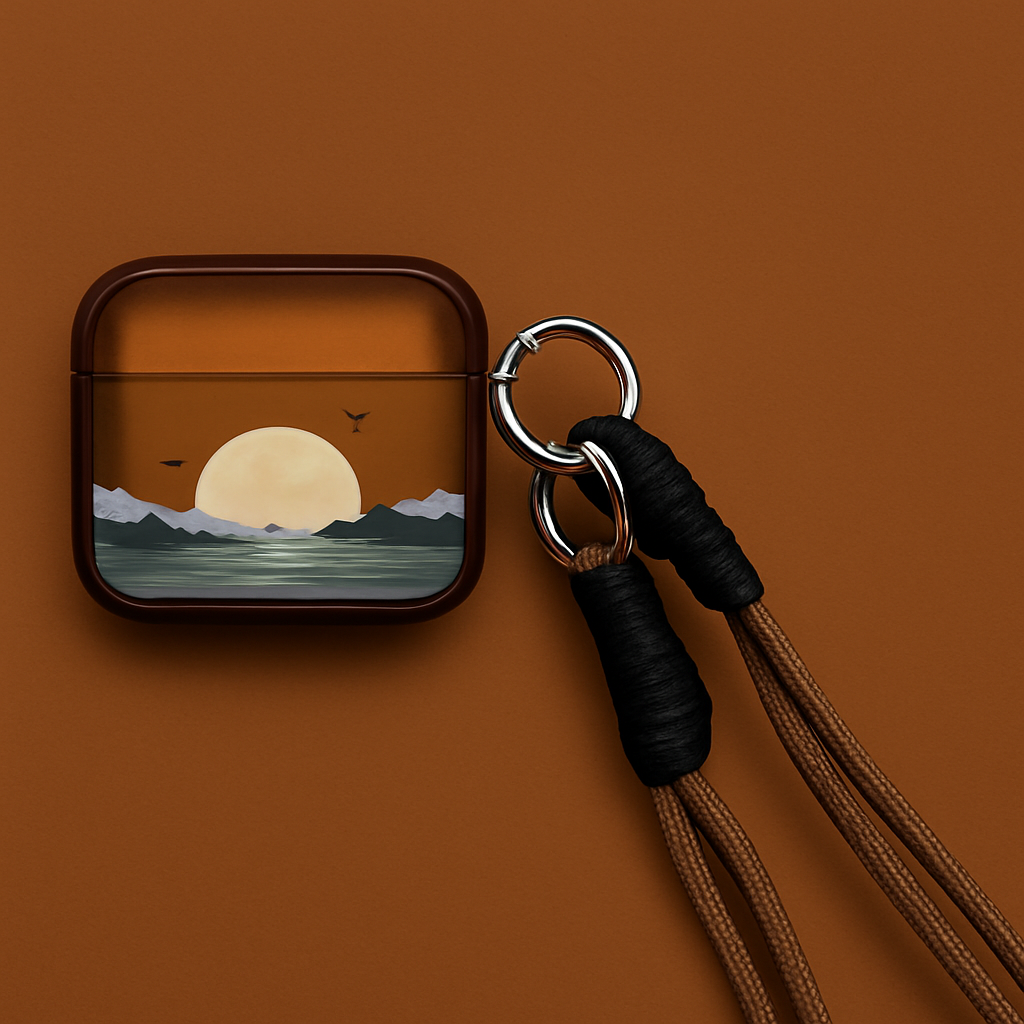 AirPodsproケース 風景画シリコンイヤホンケース