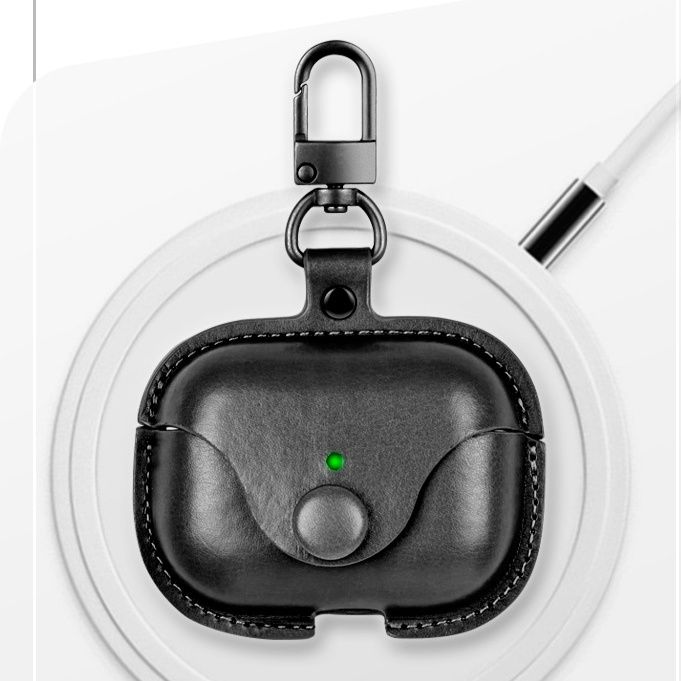 Airpodsケース AirPods Pro 第三世代 本革レザー製キーホルダー付きイヤホン保護カバー