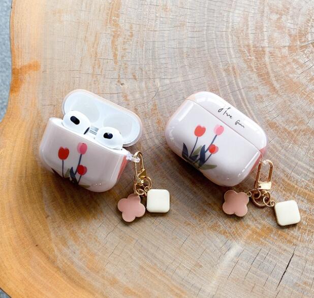 Airpodsケース AirPods pro3対応 花柄保護ケース