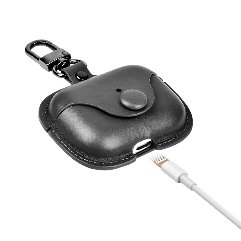 Airpodsケース AirPods Pro 第三世代 本革レザー製キーホルダー付きイヤホン保護カバー