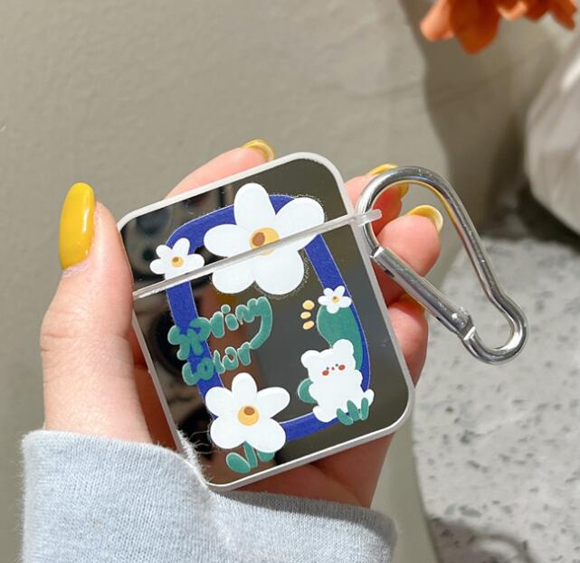 Airpodsケース AirPods pro3対応 花柄保護ケース 透明カバー