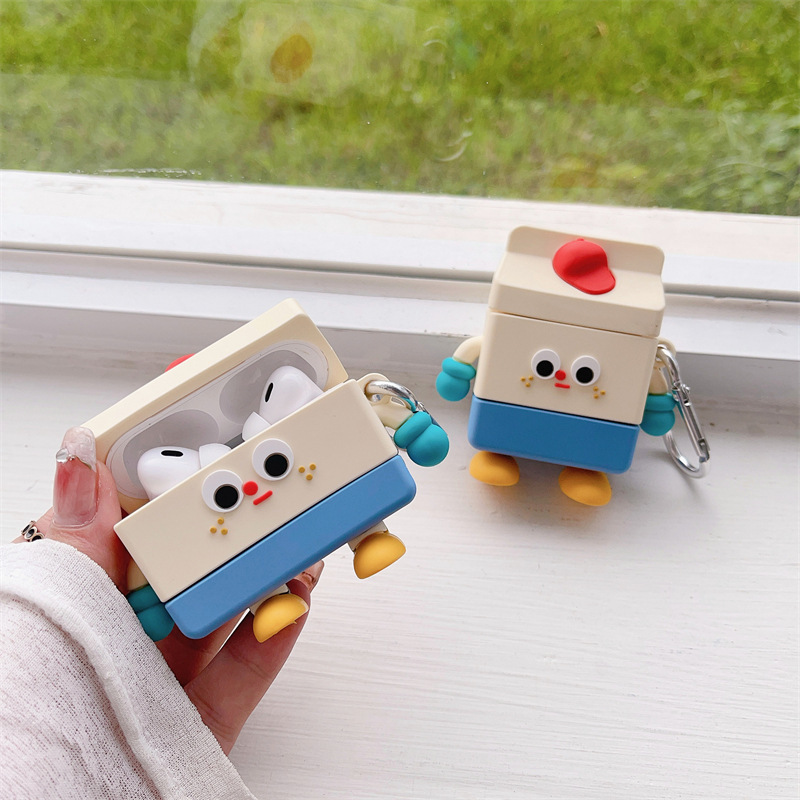 AirpodsケースAirpodsPro立体ロボット人形デザイン保護ケース