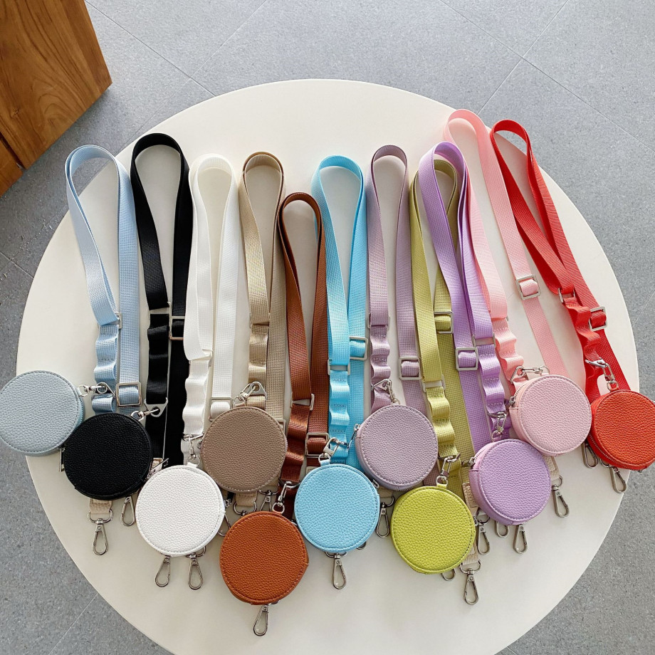 Airpodsケース  ストラップ付き小銭入れ兼用